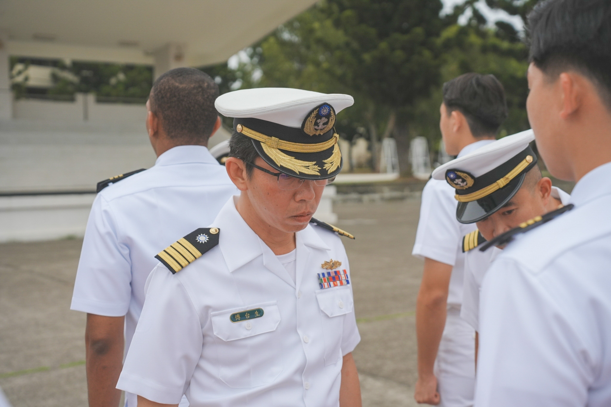 海軍軍官學校學生總隊實施人員服裝校閱